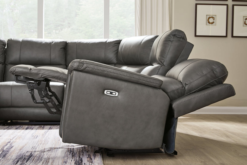 Bleckley Power Reclining Sectional - Dayton Discount Furniture