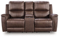 Bleckley Power Reclining Loveseat with Console - Dayton Discount Furniture