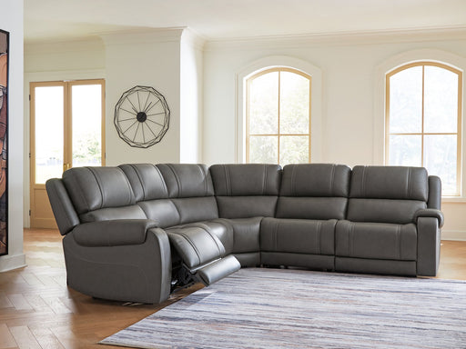 5Z - Pittson Power Reclining Sectional - Dayton Discount Furniture
