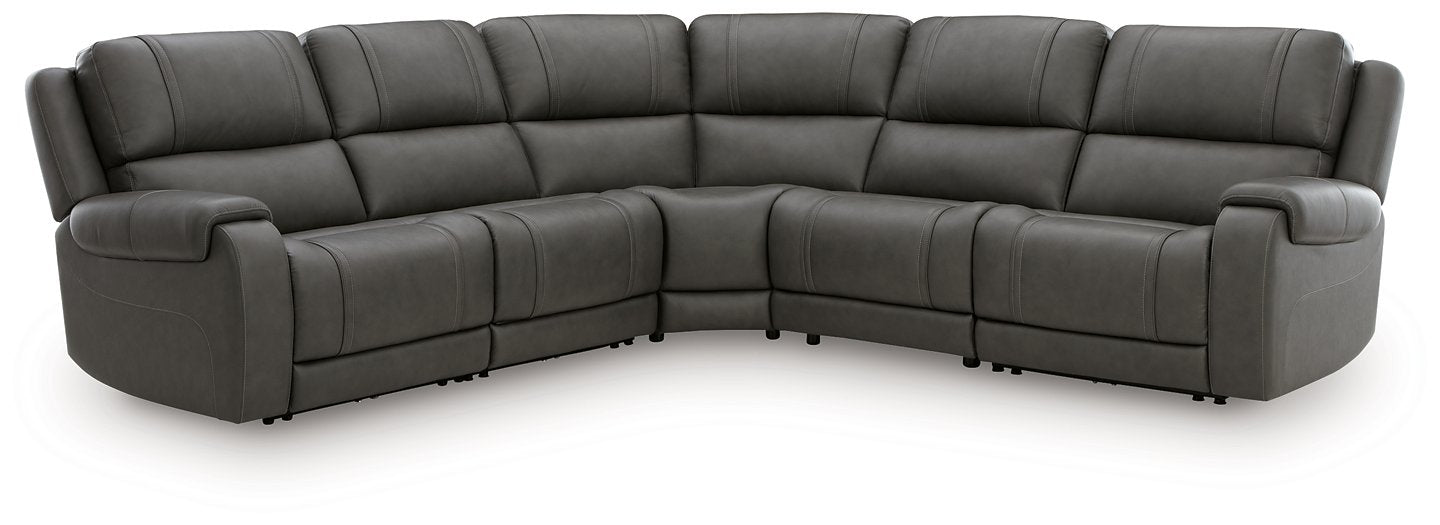 5Z - Pittson Power Reclining Sectional - Dayton Discount Furniture