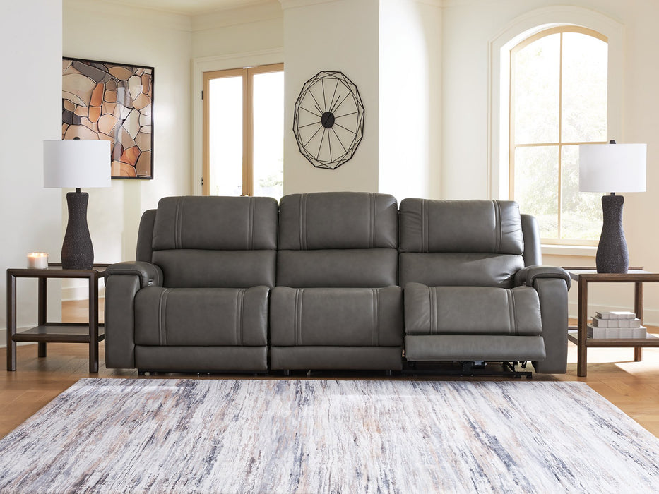 5Z - Pittson Power Sectional Reclining Sofa - Dayton Discount Furniture