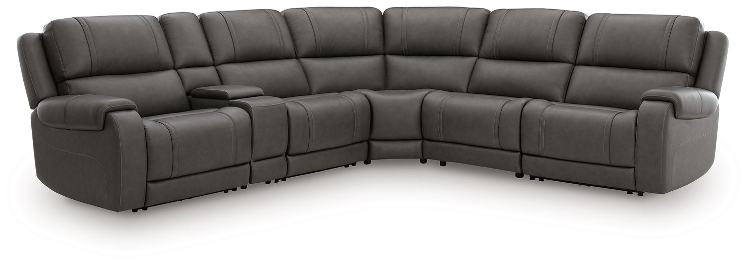 5Z - Pittson Power Reclining Sectional - Dayton Discount Furniture