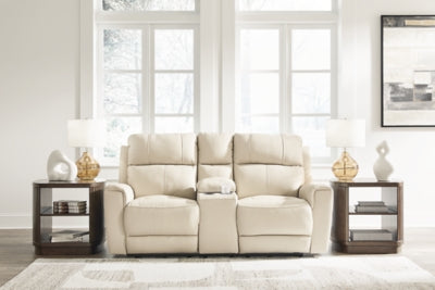 Dahlmoore Power Reclining Loveseat with Console - Dayton Discount Furniture