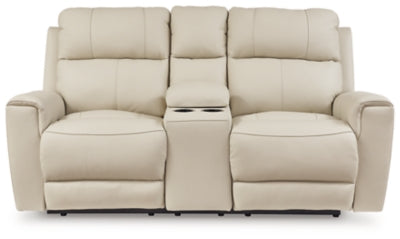 Dahlmoore Power Reclining Loveseat with Console - Dayton Discount Furniture
