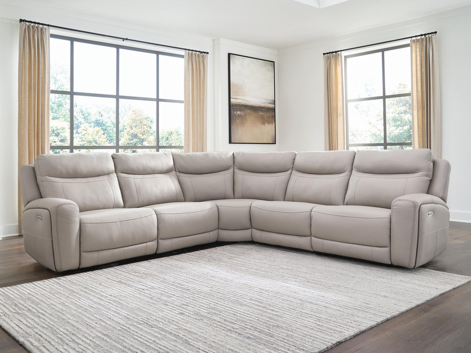Gravier Power Reclining Sectional Sectional Ashley Furniture