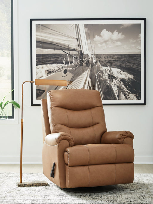 Flynwood Swivel Glider Recliner - Dayton Discount Furniture