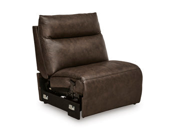 ModZ Power Reclining Sectional with Audio Console Sectional Ashley Furniture