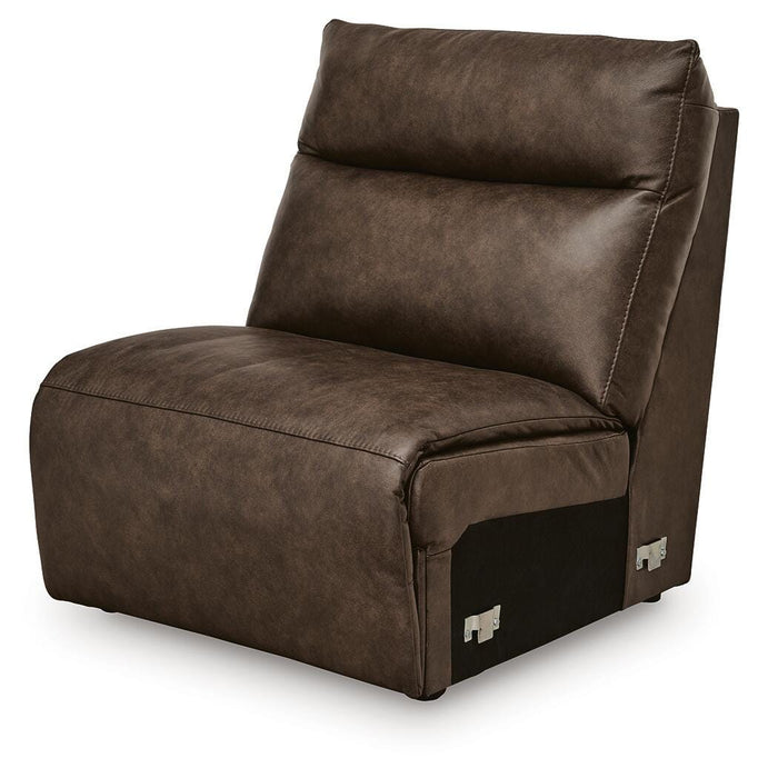 ModZ Power Reclining Sectional with Audio Console Sectional Ashley Furniture