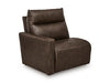 ModZ Power Reclining Sectional Loveseat with Audio Console Loveseat Ashley Furniture