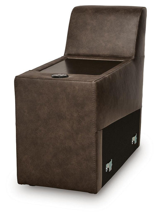ModZ Power Reclining Sectional with Audio Console Sectional Ashley Furniture