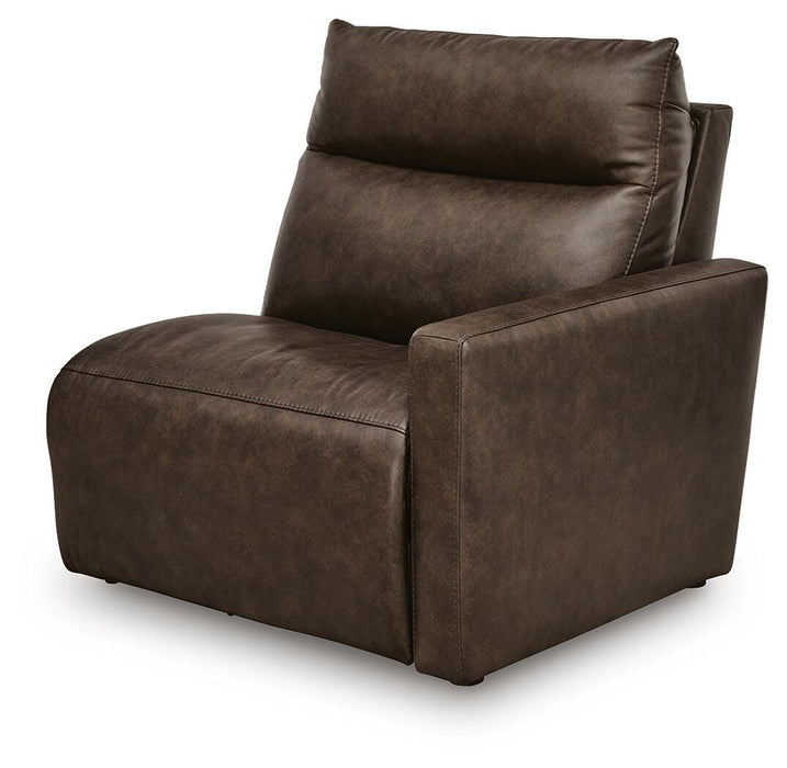 ModZ Power Reclining Sectional with Audio Consoles Sectional Ashley Furniture