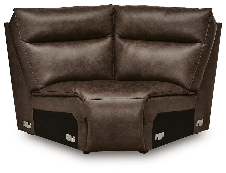 ModZ Power Reclining Sectional with Audio Consoles Sectional Ashley Furniture