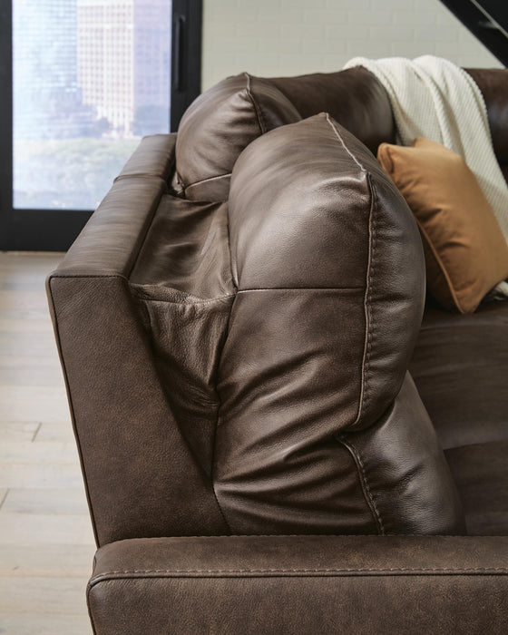 ModZ Power Reclining Sectional with Audio Console Sectional Ashley Furniture