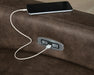 ModZ Power Reclining Sectional with Audio Consoles Sectional Ashley Furniture