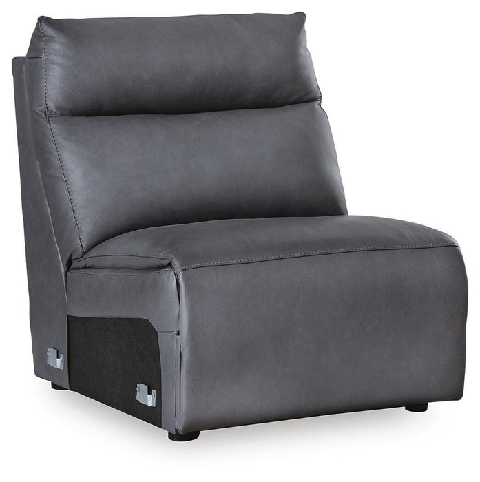 ModZ Power Reclining Sectional with Audio Consoles Sectional Ashley Furniture