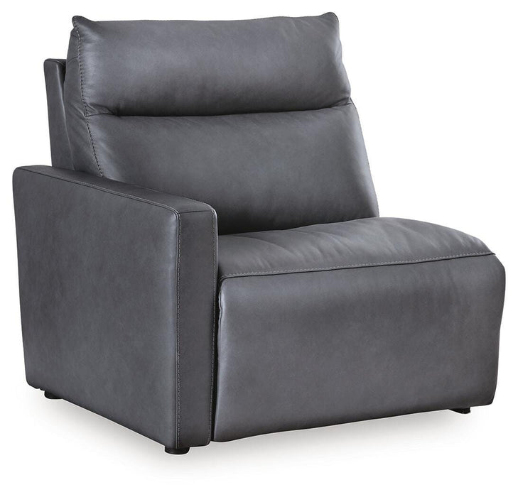 ModZ Power Reclining Sectional with Audio Consoles Sectional Ashley Furniture