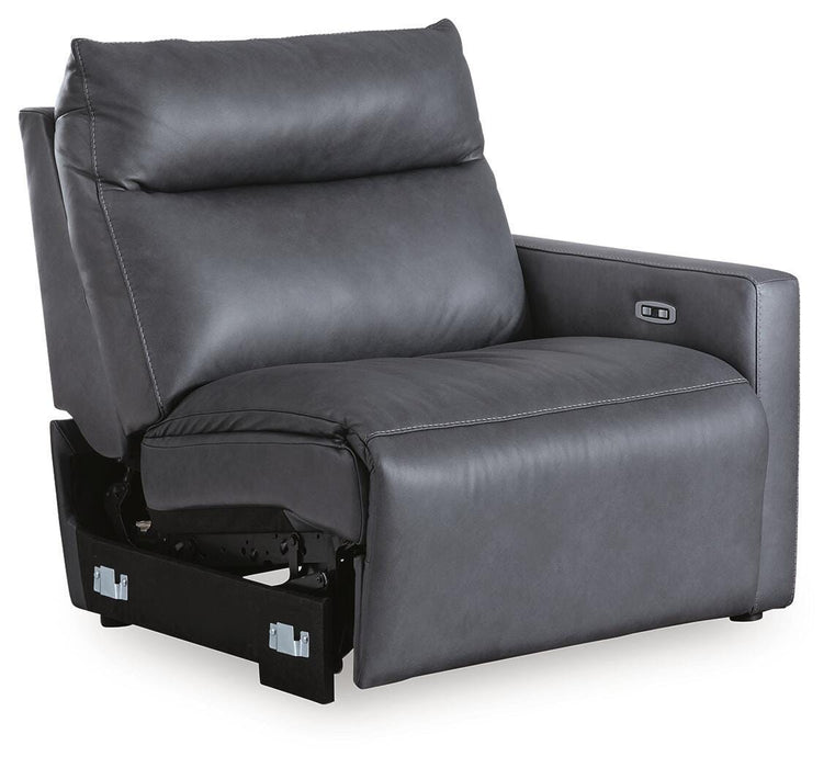 ModZ Power Reclining Sectional with Audio Consoles Sectional Ashley Furniture