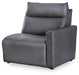 ModZ Power Reclining Sectional with Audio Console Sectional Ashley Furniture