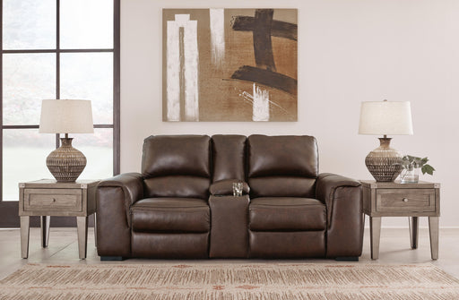 Alessandro Power Reclining Loveseat with Console - Dayton Discount Furniture