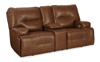 Francesca Power Reclining Loveseat with Console Loveseat Ashley Furniture