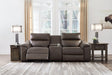 Salvatore 3-Piece Power Reclining Loveseat with Console Sectional Ashley Furniture
