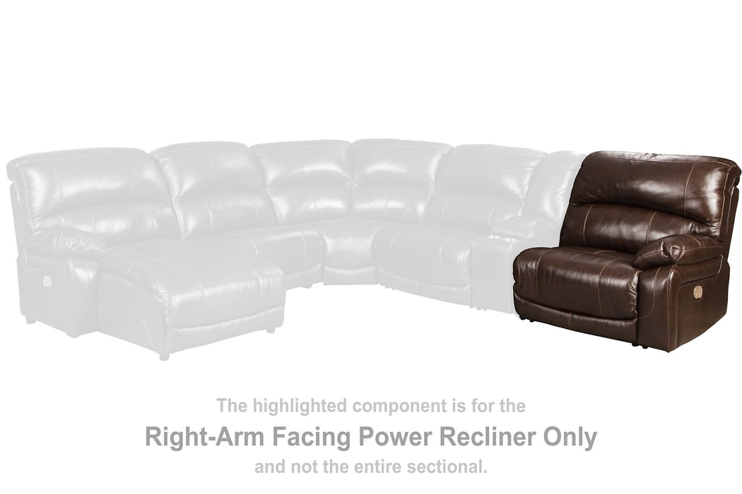 Hallstrung Power Reclining Sectional Sectional Ashley Furniture
