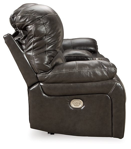 Hallstrung Power Reclining Loveseat with Console Loveseat Ashley Furniture