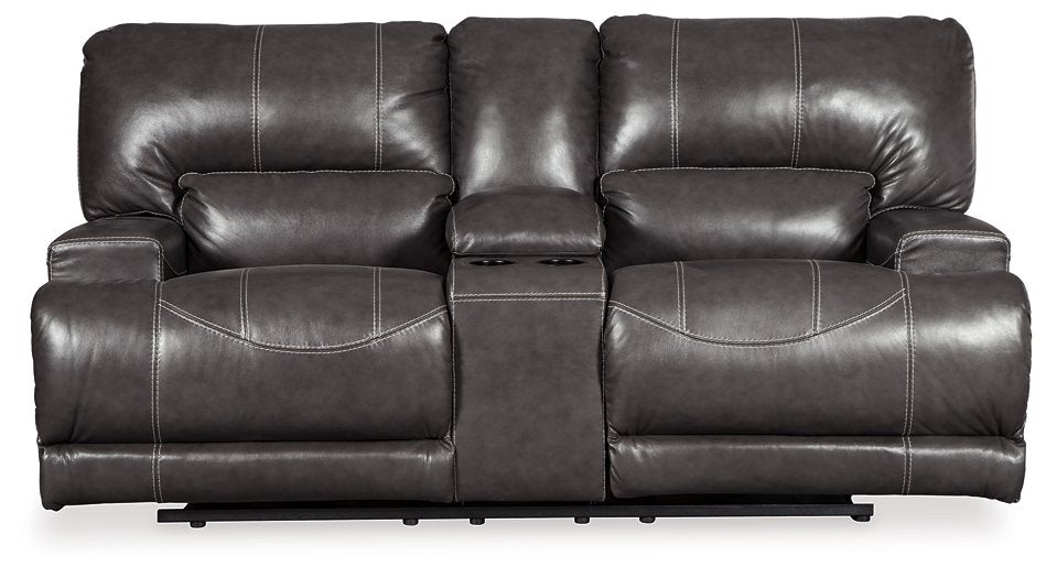 McCaskill Power Reclining Loveseat with Console Loveseat Ashley Furniture