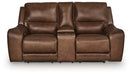 DeepWakes Power Reclining Loveseat with Console - Dayton Discount Furniture