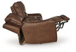 DeepWakes Power Reclining Loveseat with Console - Dayton Discount Furniture