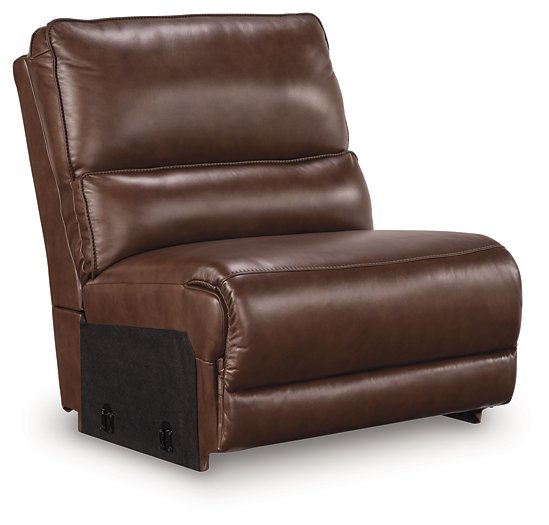 DeepWakes Reclining Sectional with Storage Console - Dayton Discount Furniture