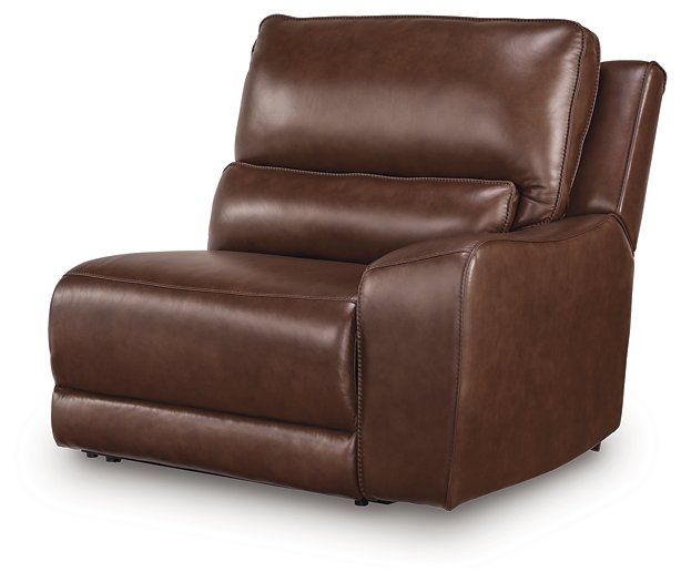 DeepWakes Reclining Sectional with Storage Console - Dayton Discount Furniture