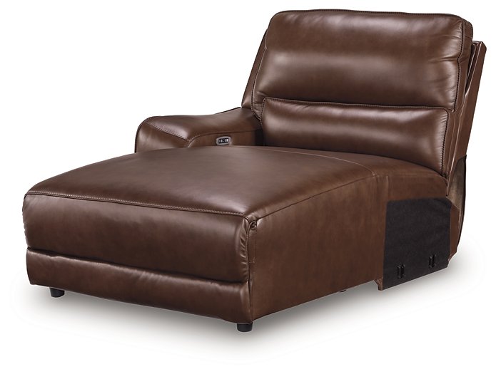 DeepWakes Power Reclining Sectional with Chaise - Dayton Discount Furniture