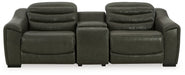 Center Line 3-Piece Power Reclining Loveseat with Console Sectional Ashley Furniture