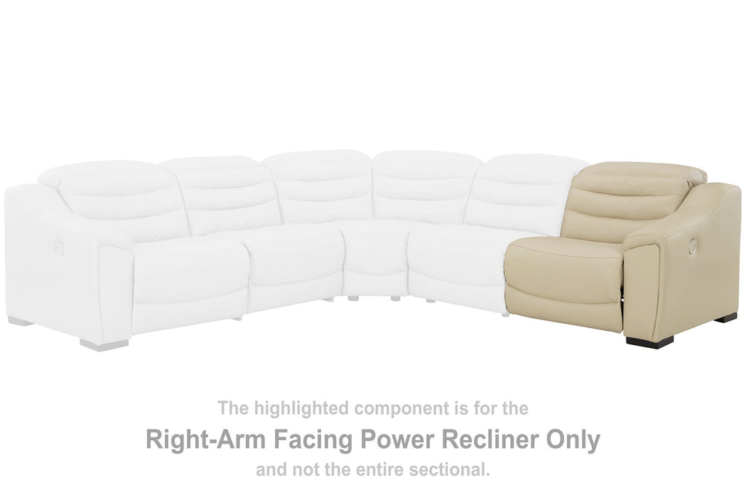 Center Line 3-Piece Power Reclining Loveseat with Console Sectional Ashley Furniture
