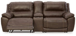 Dunleith 3-Piece Power Reclining Loveseat with Console Sectional Ashley Furniture