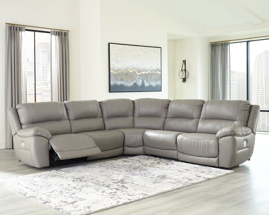 Dunleith Power Reclining Sectional Sectional Ashley Furniture