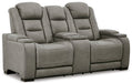 The Man-Den Power Reclining Loveseat with Console Loveseat Ashley Furniture