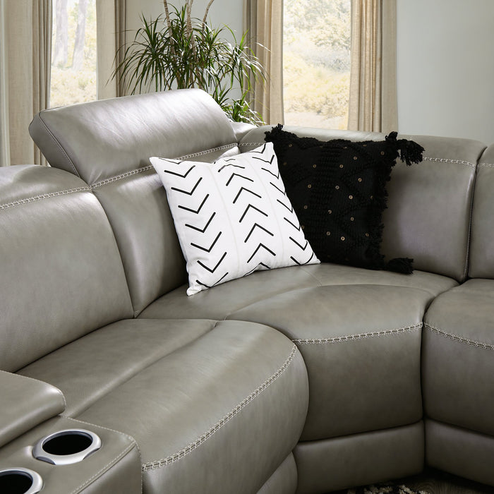 Correze Power Reclining Sectional with Chaise Sectional Ashley Furniture
