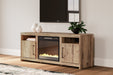 Hyanna 63" TV Stand with Electric Fireplace TV Stand Ashley Furniture