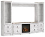 Willowton 4-Piece Entertainment Center with Electric Fireplace Entertainment Center Ashley Furniture