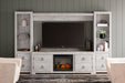Willowton 4-Piece Entertainment Center with Electric Fireplace Entertainment Center Ashley Furniture