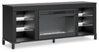 Cayberry 60" TV Stand with Electric Fireplace Entertainment Center Ashley Furniture