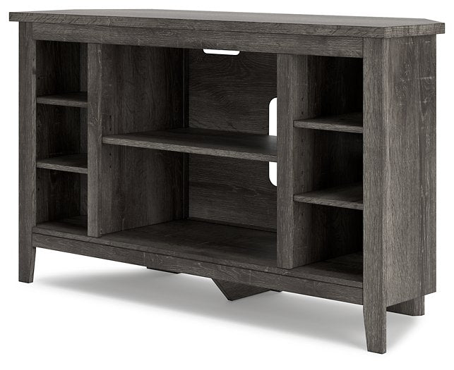 Arlenbry Corner TV Stand with Electric Fireplace TV Stand Ashley Furniture