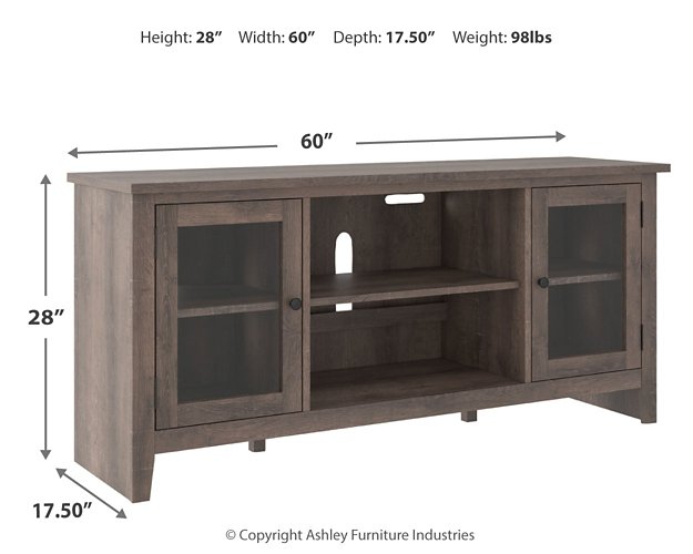 Arlenbry 60" TV Stand with Electric Fireplace TV Stand Ashley Furniture