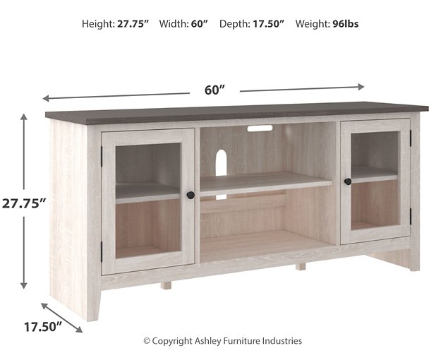 Dorrinson 60" TV Stand with Electric Fireplace TV Stand Ashley Furniture