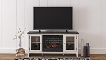 Dorrinson 60" TV Stand with Electric Fireplace TV Stand Ashley Furniture