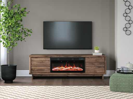 Zadilyn 72" TV Stand with Electric Fireplace - Dayton Discount Furniture