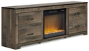 Trinell TV Stand with Electric Fireplace Entertainment Center Ashley Furniture