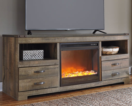 Trinell 63" TV Stand with Electric Fireplace TV Stand Ashley Furniture